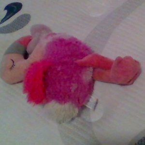 pink stuffed flamingo